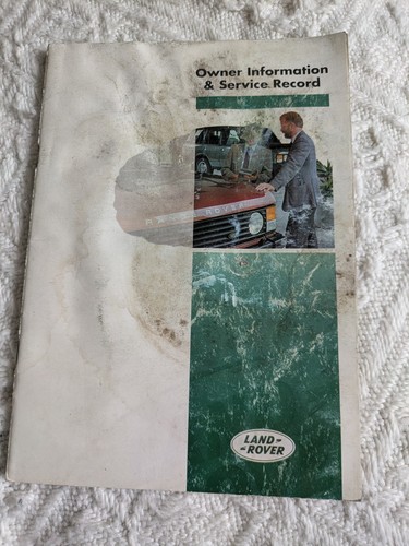 Raro service book range rover - service,
