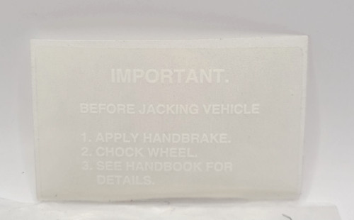 Range rover classic jack - rover,